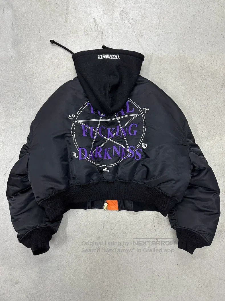 Vetements Vetements Five-Star Bomber Hooded Cotton Jacket Size US S / EU 44-46 / 1 - 6 Thumbnail