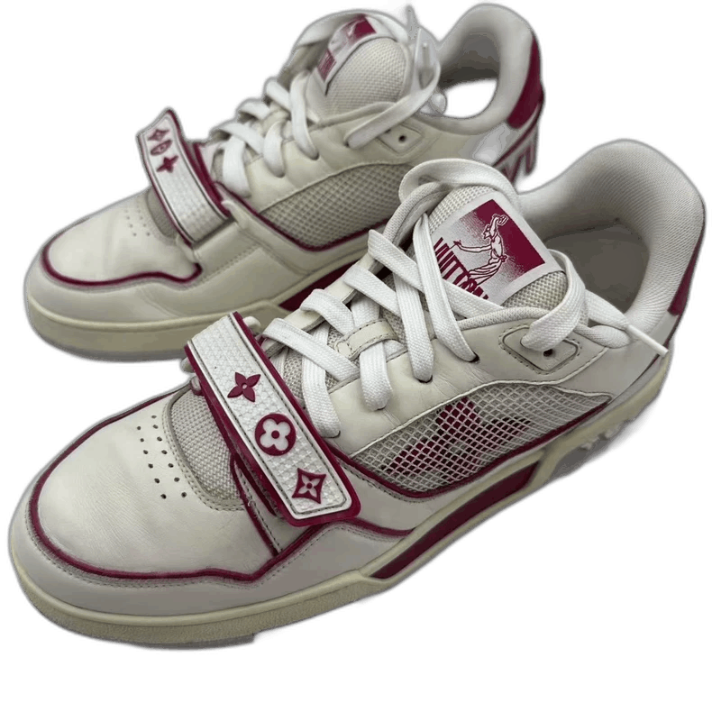 Louis Vuitton lv trainer white red sneakers Size US 10 / EU 43 - 1 Thumbnail