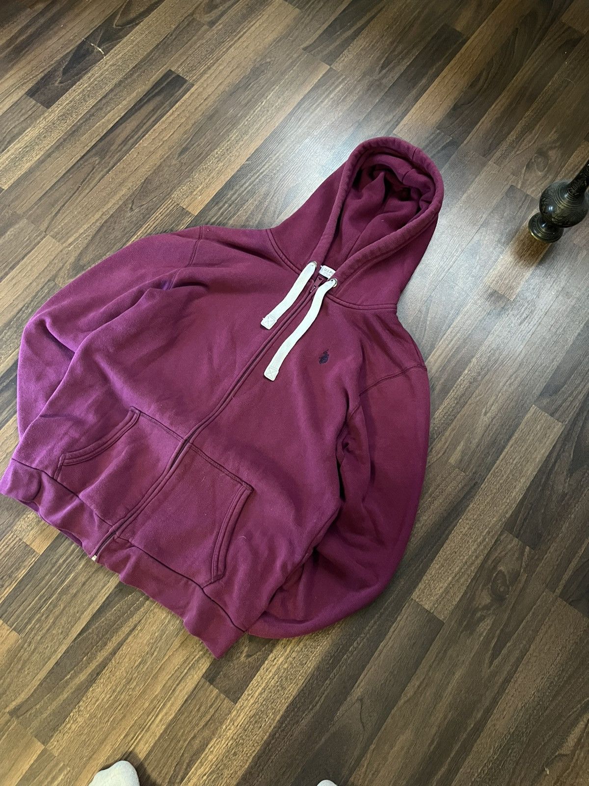 Polo Ralph Lauren × U.S. Polo Assn. Vintage Pomegranate Polo Zip Up Hoodie Size US M / EU 48-50 / 2 - 4 Thumbnail