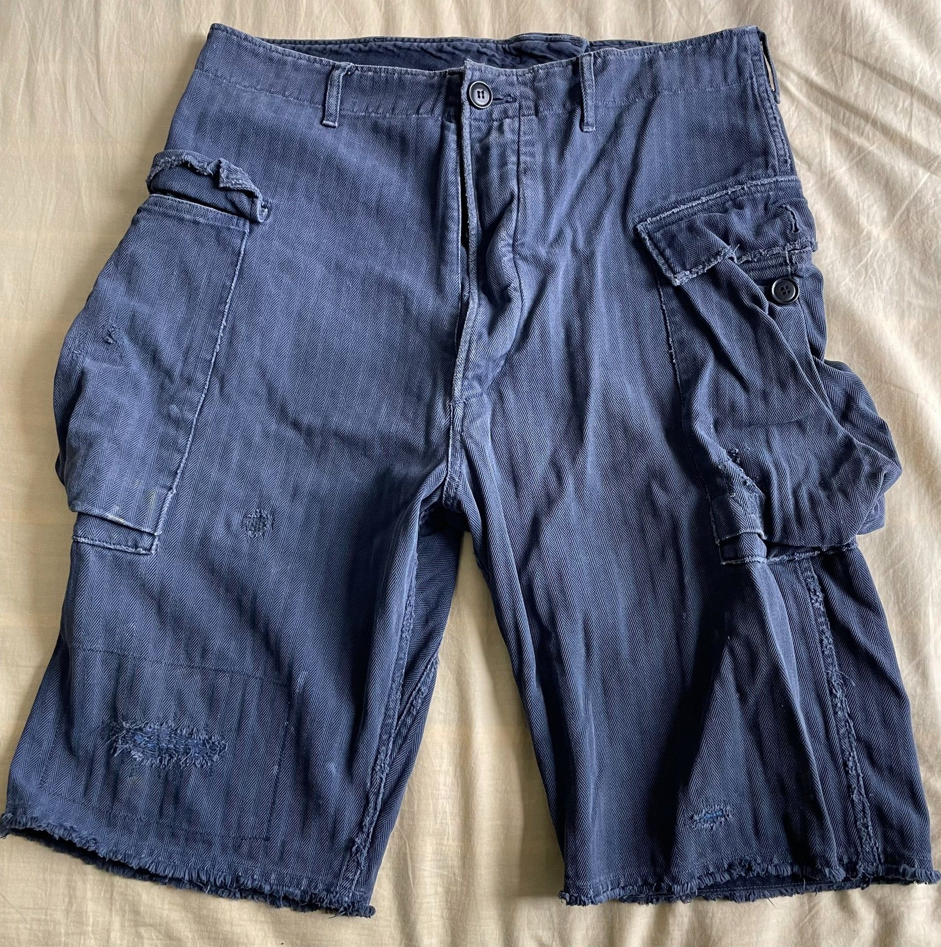 Visvim VISVIM VETERANS CRASH Cargo Shorts Size US 26 / EU 42 - 1 Thumbnail