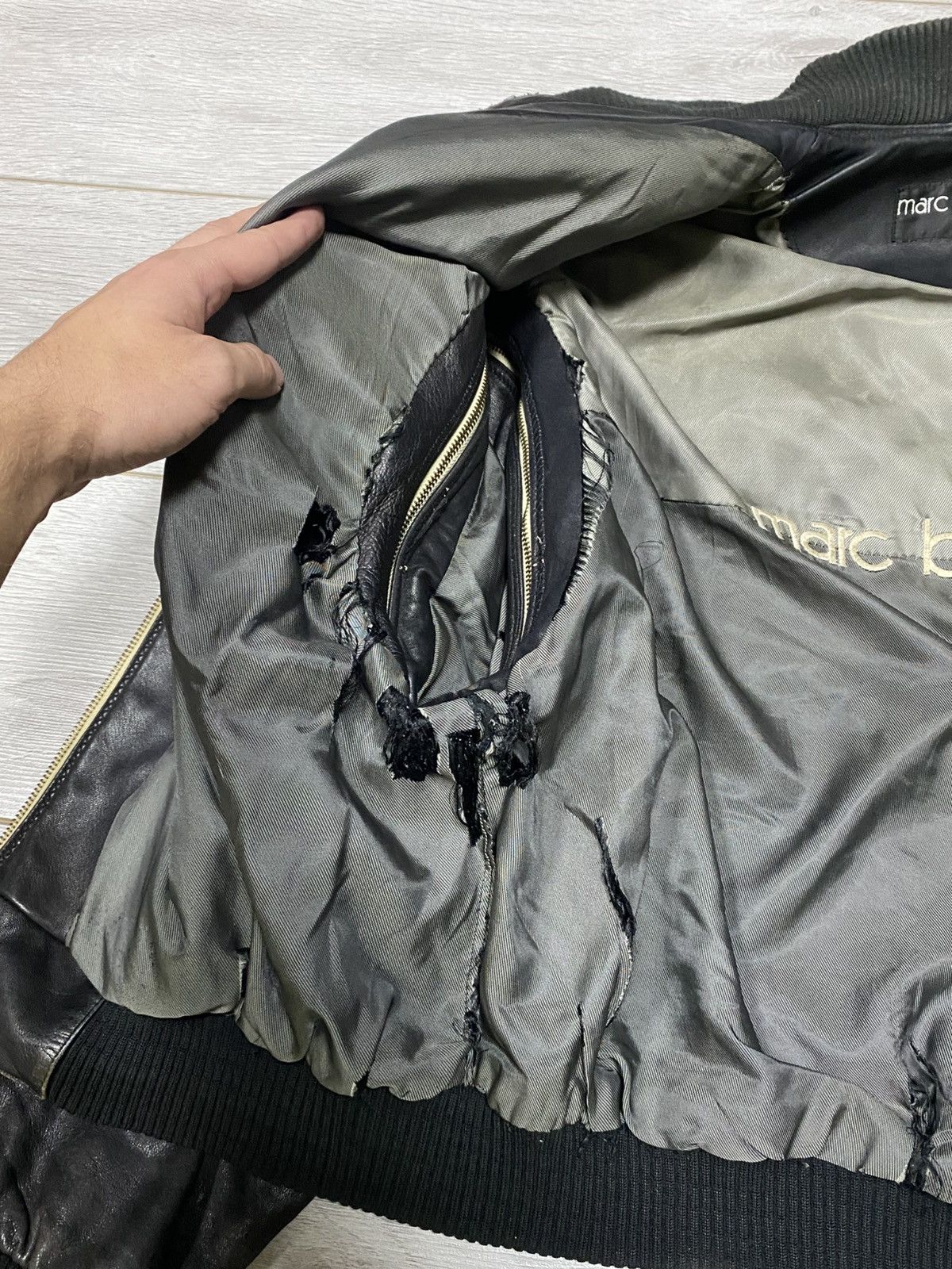 Pelle Pelle Pelle Pelle 🔥SODA 2in1 vest vintage hood leather bomber Marc Size US XL / EU 56 / 4 - 13 Thumbnail