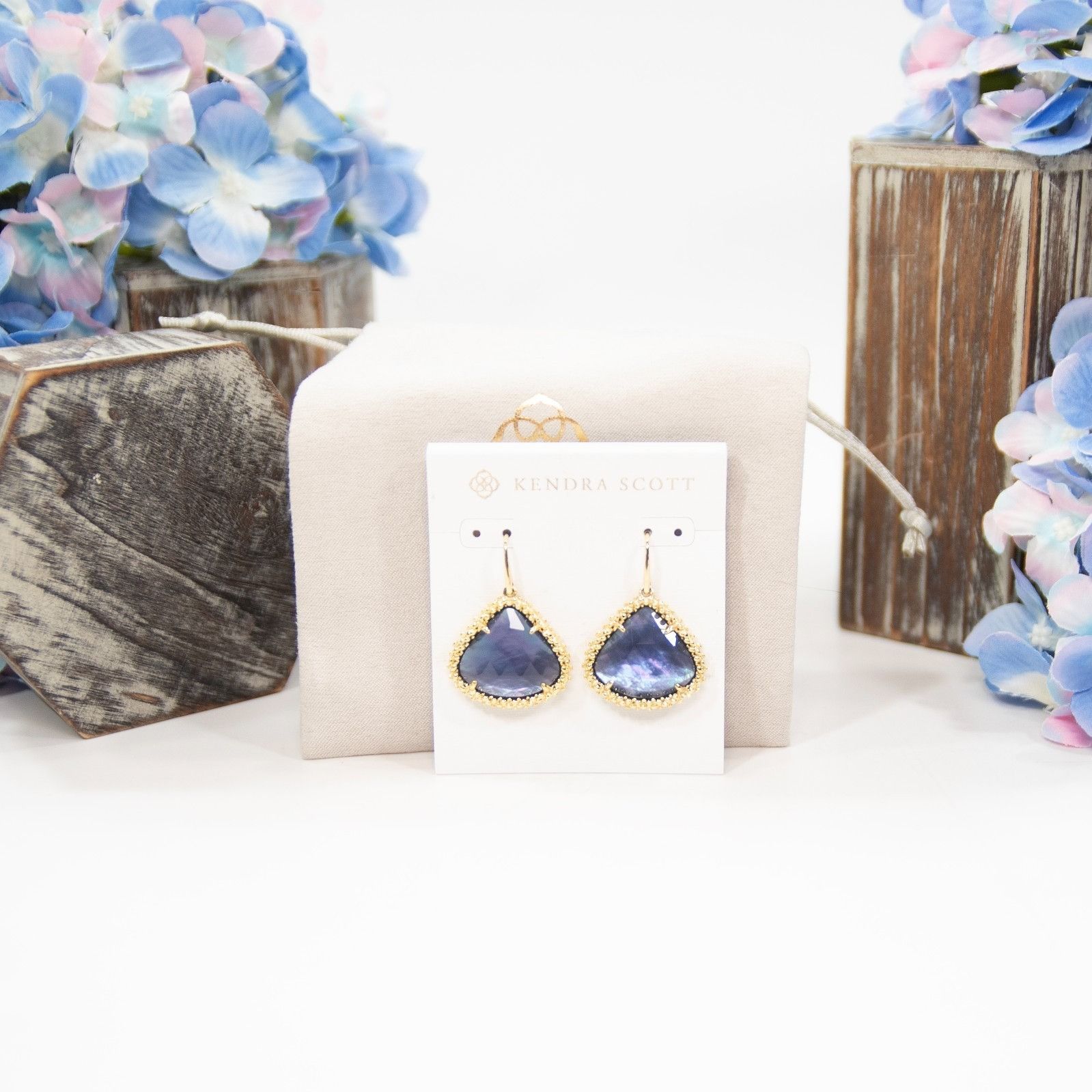 Kendra Scott Kendra Scott Framed Kendall Purple Mother of Pearl Drop Stat Size ONE SIZE - 3 Thumbnail