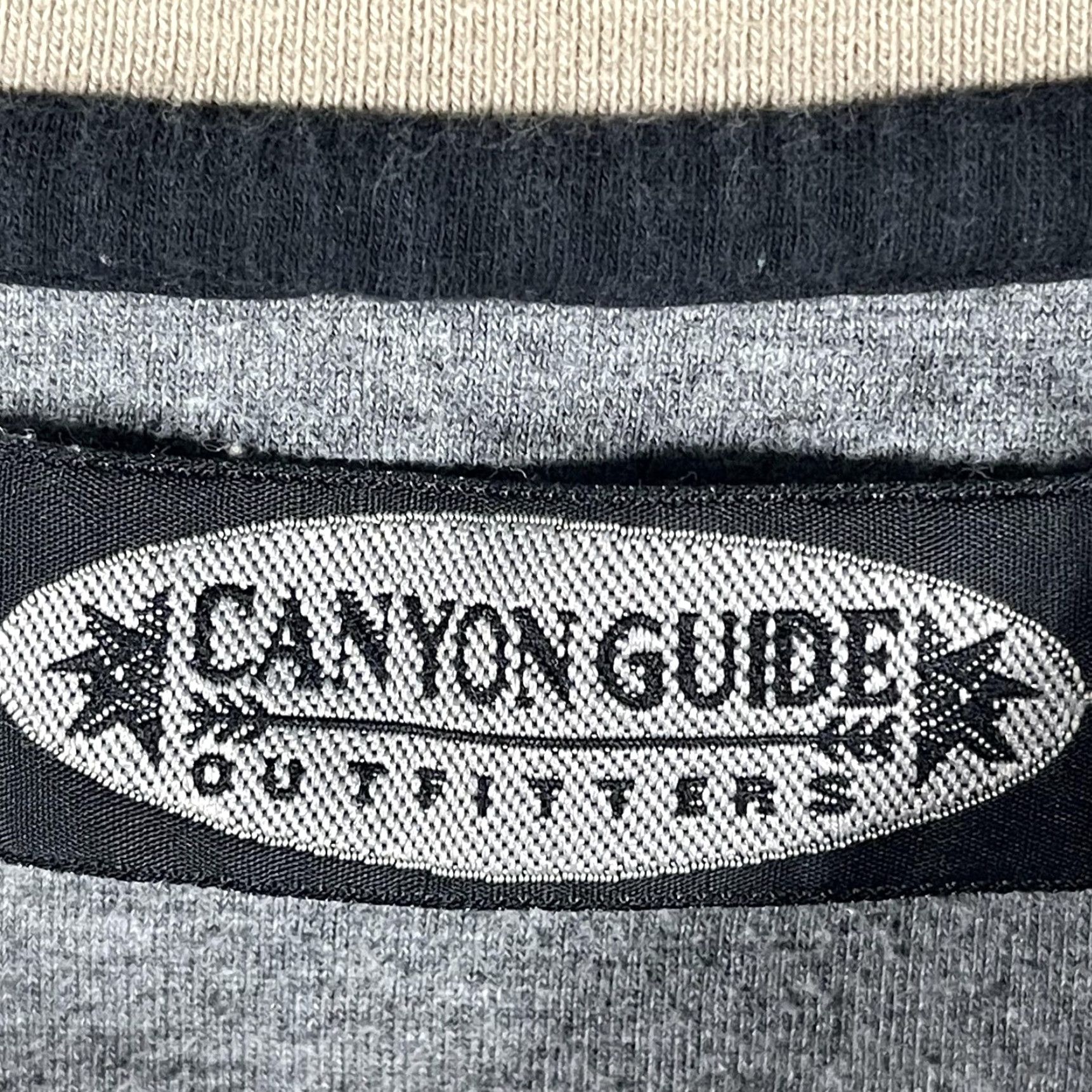 Vintage Canyon Guide Outfitters Shirt Mens Medium Khaki Stripe Cotton Crewneck Casual Size US M / EU 48-50 / 2 - 5 Thumbnail