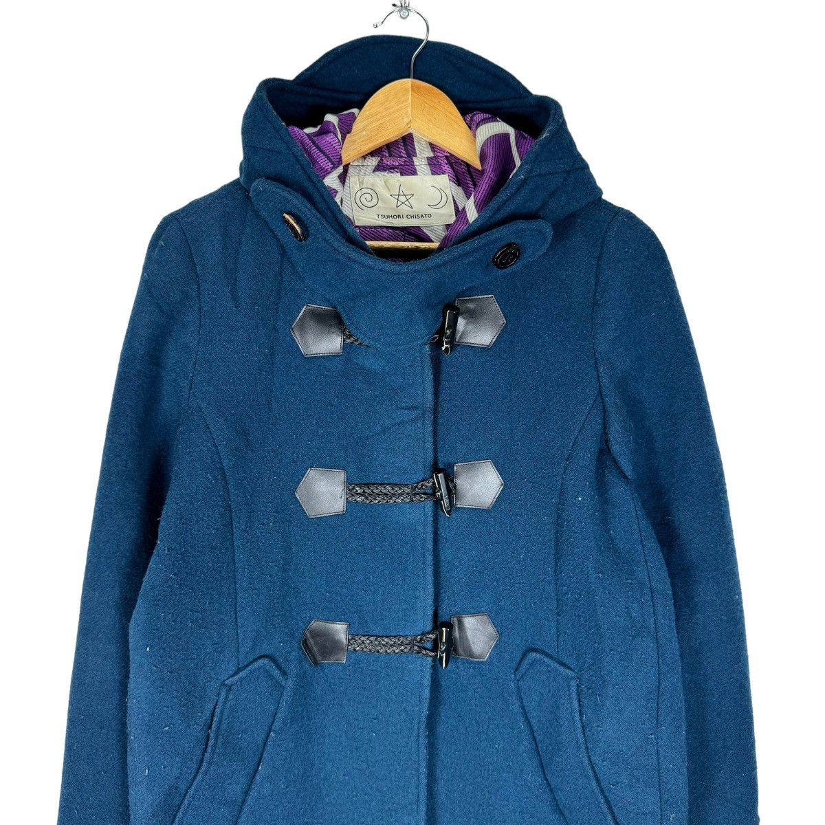 Issey Miyake ☀️TSUMORI CHISATO IS HOIDIE DUFFLE COAT JACKET Size M / US 6-8 / IT 42-44 - 3 Thumbnail