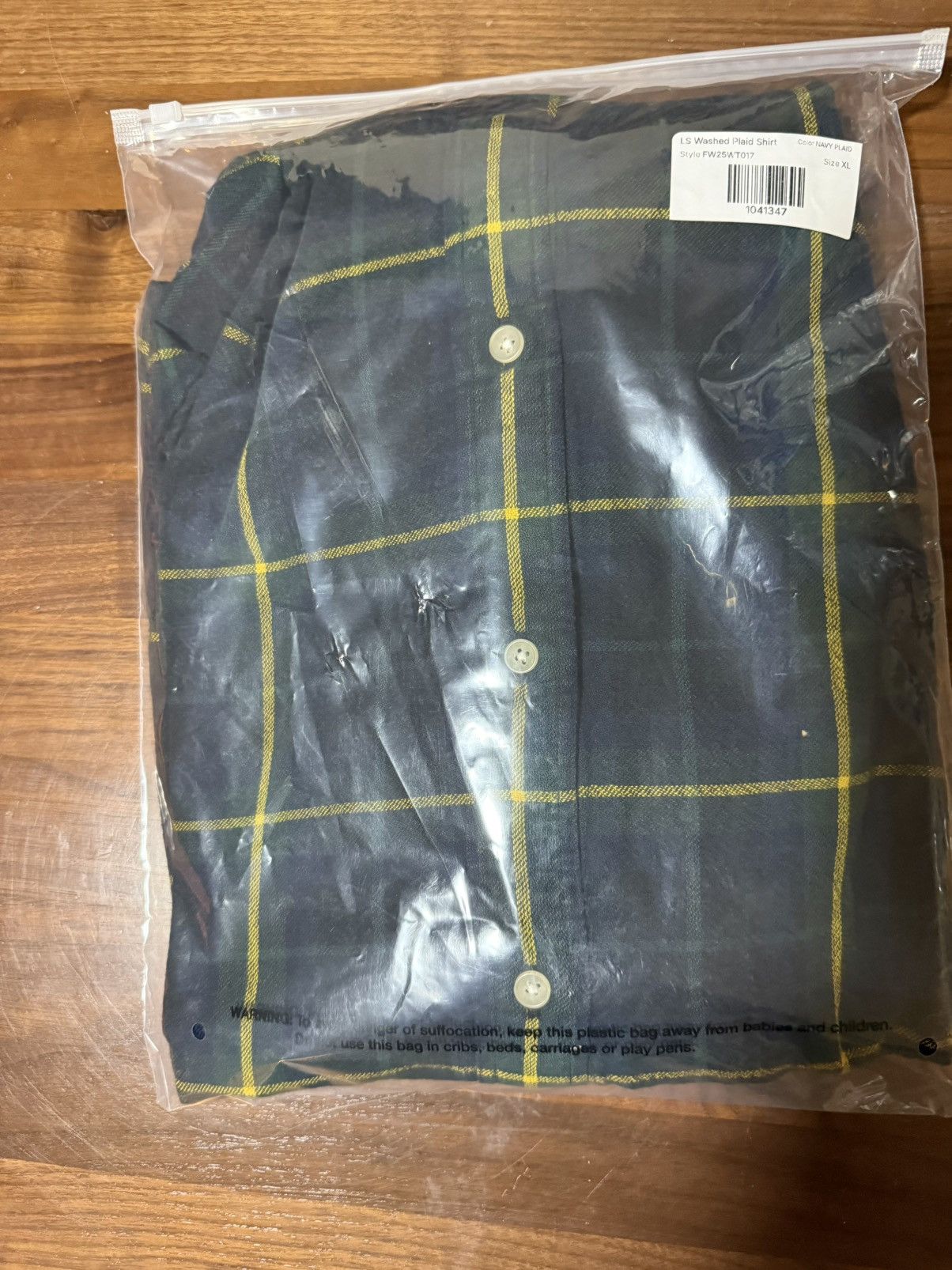 Aime Leon Dore Aime Leon Dore Plaid Overshirt Navy Plaid Shirt Jacket Sz XL Size US XL / EU 56 / 4 - 4 Thumbnail