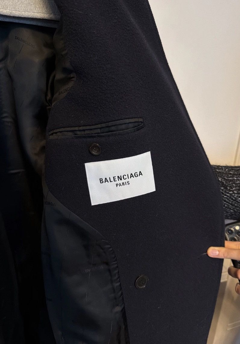 Balenciaga Wool Coat with Scarf Size US M / EU 48-50 / 2 - 4 Thumbnail