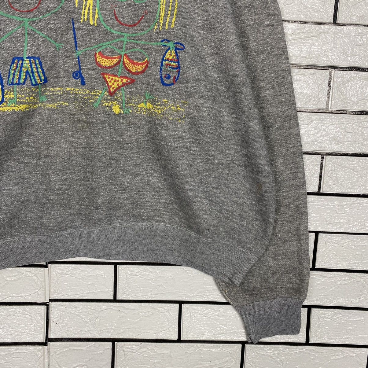 Vintage 🔥 HEALTHKNIT VINTAGE SWEATSHIRT BEACH KIDS GRAPHIC CREWNECK Size US L / EU 52-54 / 3 - 5 Thumbnail
