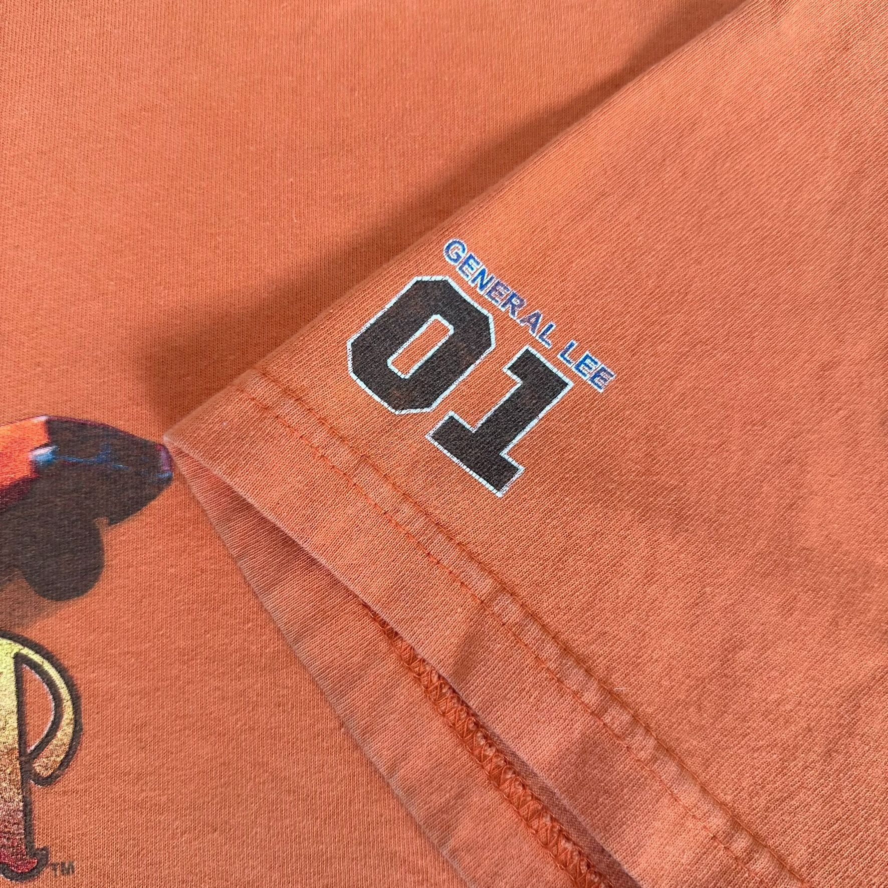 Vintage Vintage 90s Dukes of Hazzard General Lee T-Shirt Boxy Orange Size US XL / EU 56 / 4 - 4 Thumbnail