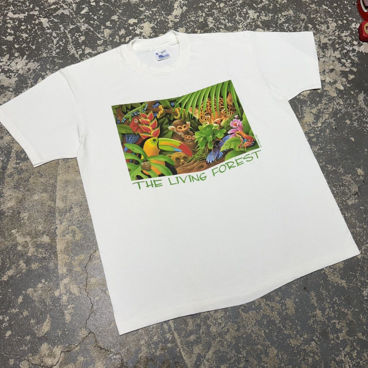 Vintage Vintage The Living Forest Nature Forest Tshirt Size US XL / EU 56 / 4 - 9 Thumbnail