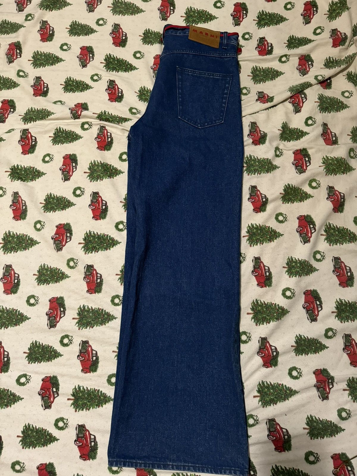 Marni Marni Logo Patch Wide Leg Jeans Size US 32 / EU 48 - 2 Thumbnail