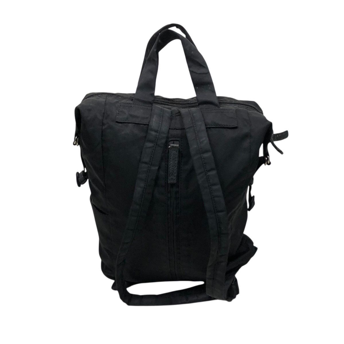 Yohji Yamamoto 📌Rich Black Bag Pack Biker Style Y'Saccs Bondage Design Size ONE SIZE - 5 Thumbnail