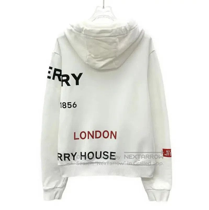 Burberry Burberry White Cotton Women's Sweatshirt. Size XS / US 0-2 / IT 36-38 - 2 Thumbnail