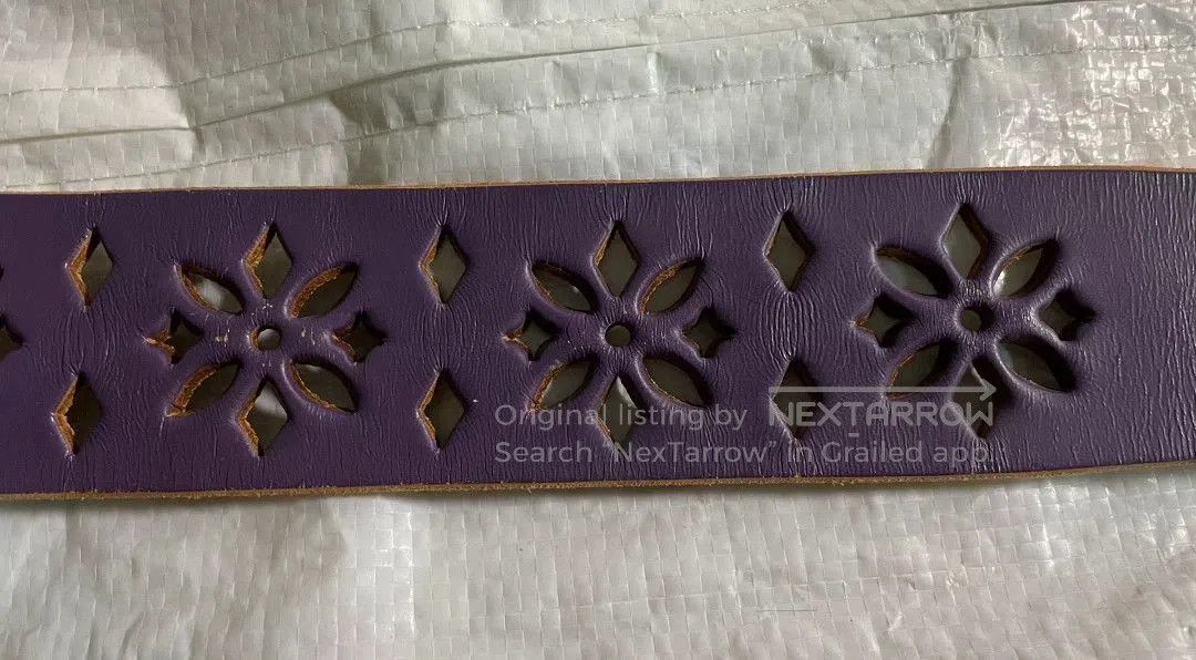 Yohji Yamamoto Yohji Yamamoto Y's 96SS Carved Belt. Size ONE SIZE - 3 Thumbnail