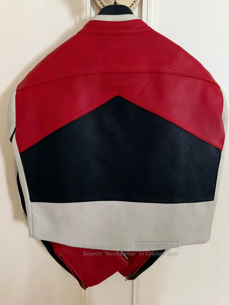 Vetements Vetements Red and White Color Block Leather Jacket Size US XS / EU 42 / 0 - 2 Thumbnail