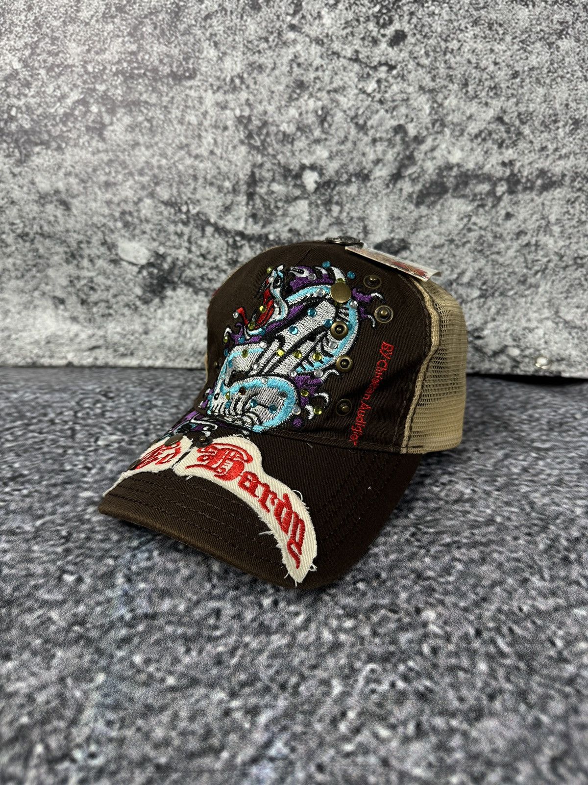 Ed Hardy New Ed Hardy by Christian Audigier Y2K Baseball Cap One Size Size ONE SIZE - 1 Thumbnail