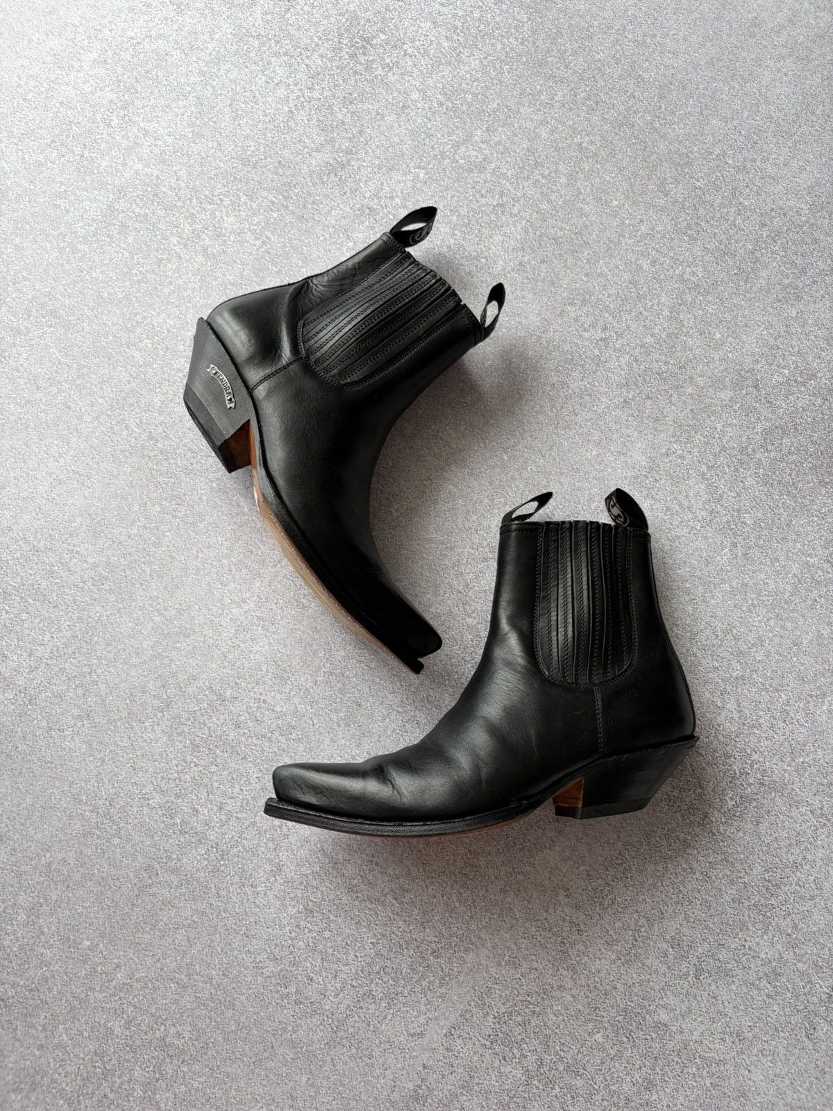 Sendra Sendra 1692 Cowboy Leather Black Boots Ibiza Heel Size Us 7 Size US 7 / IT 37 - 5 Thumbnail