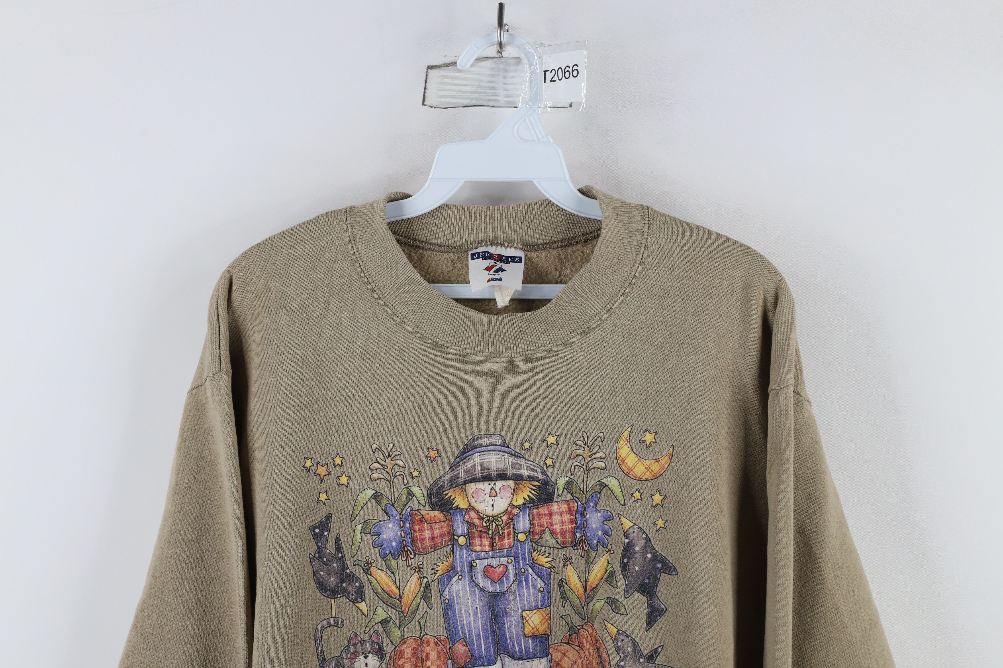 Vintage Vintage 90s Streetwear Cat Scarecrow Crewneck Sweatshirt Size M / US 6-8 / IT 42-44 - 2 Thumbnail