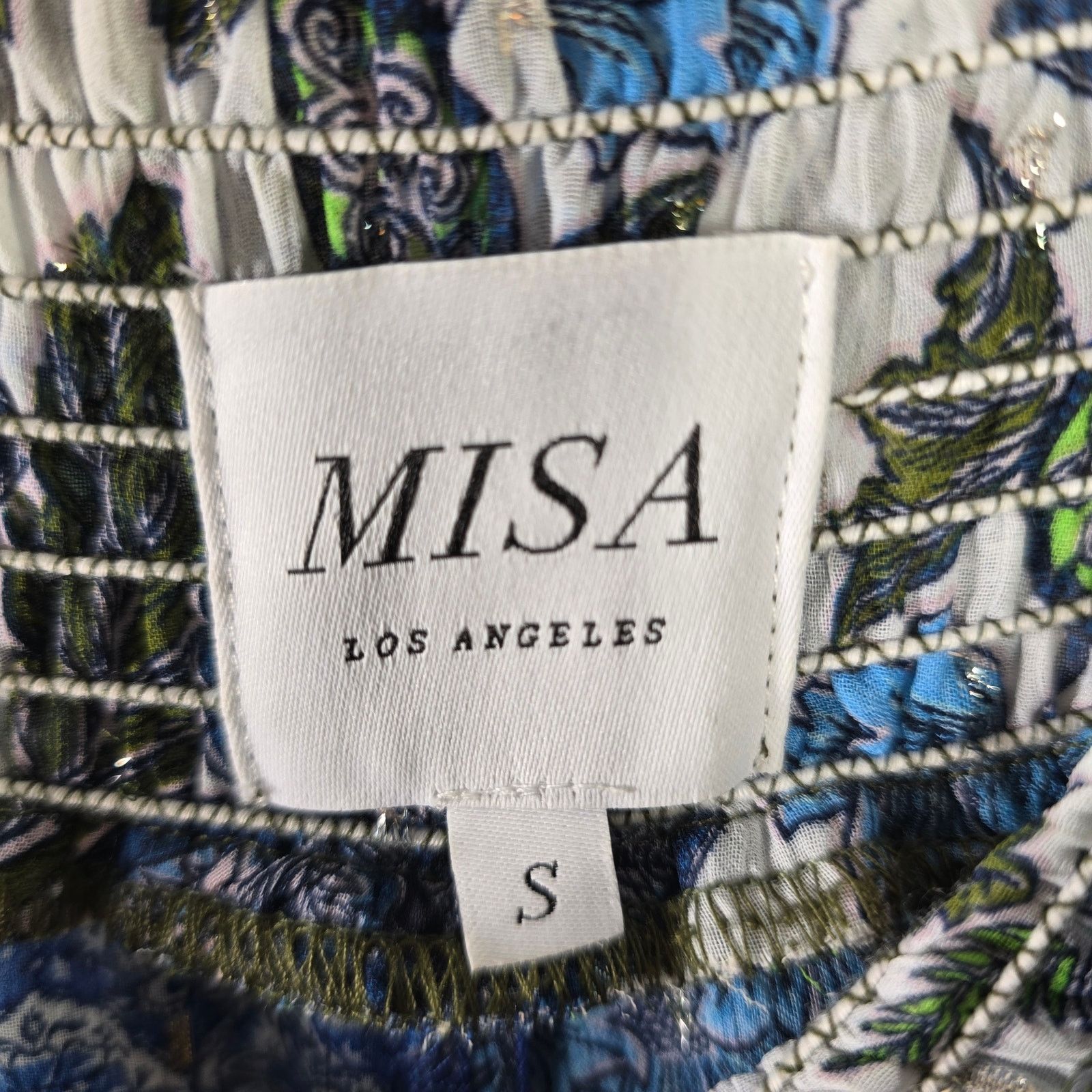 Misa Los Angeles Zoe Floral Tiered Midi Skirt Size Small