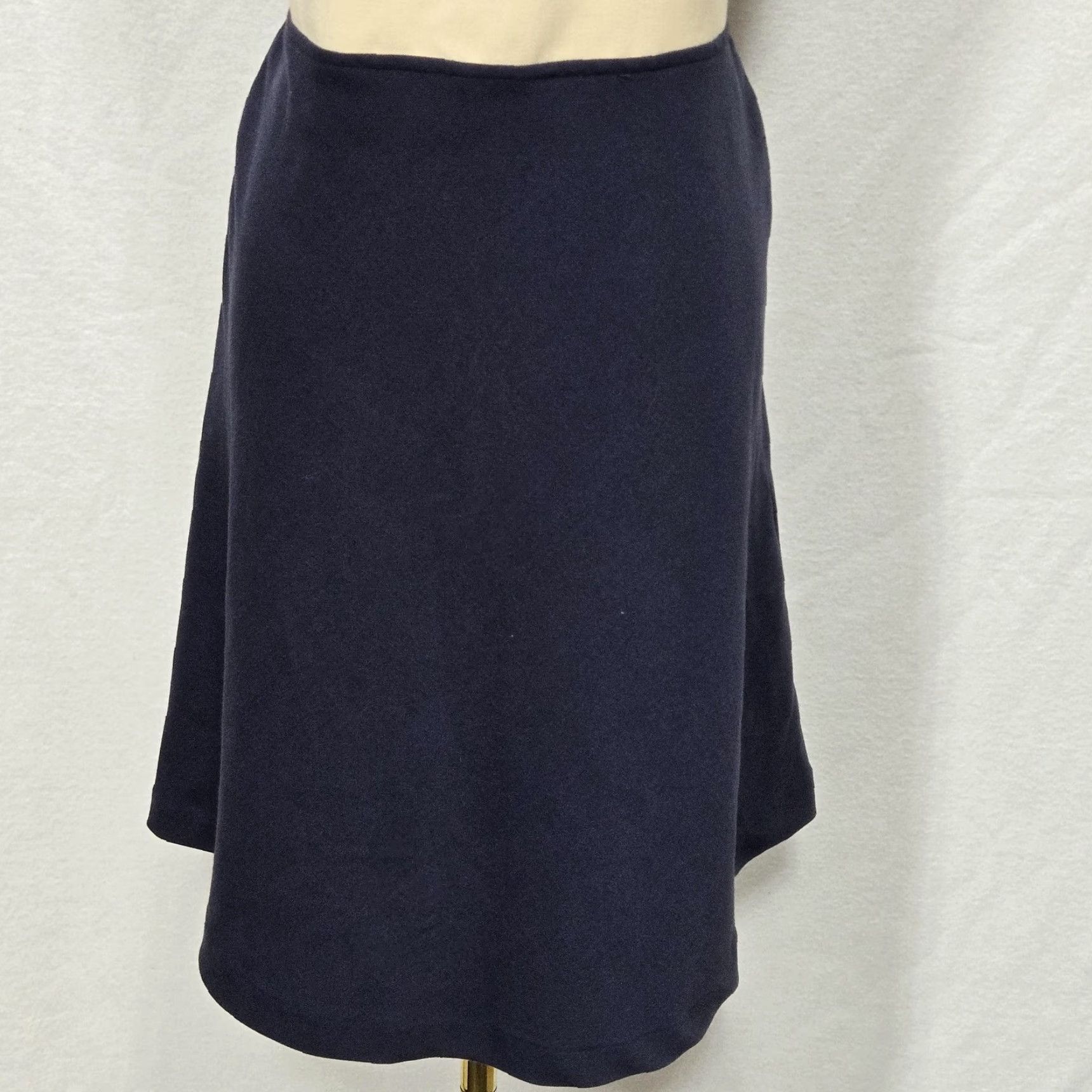 Michael Kors Michael Kors Womens Dress Colorblock A Line Sleeveless White Navy Multicolor 8 Crew Neck Zip Workwear Party Womens Size M / US 6-8 / IT 42-44 - 4 Thumbnail