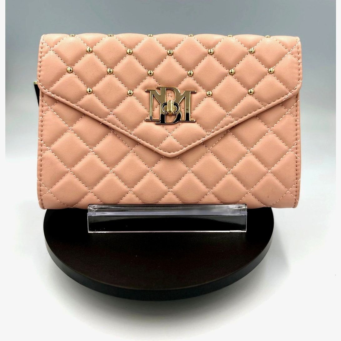 Badgley Mischka Badgley Mischka Diamond Quilt Convertible Crossbody BagBlush Size ONE SIZE - 3 Thumbnail