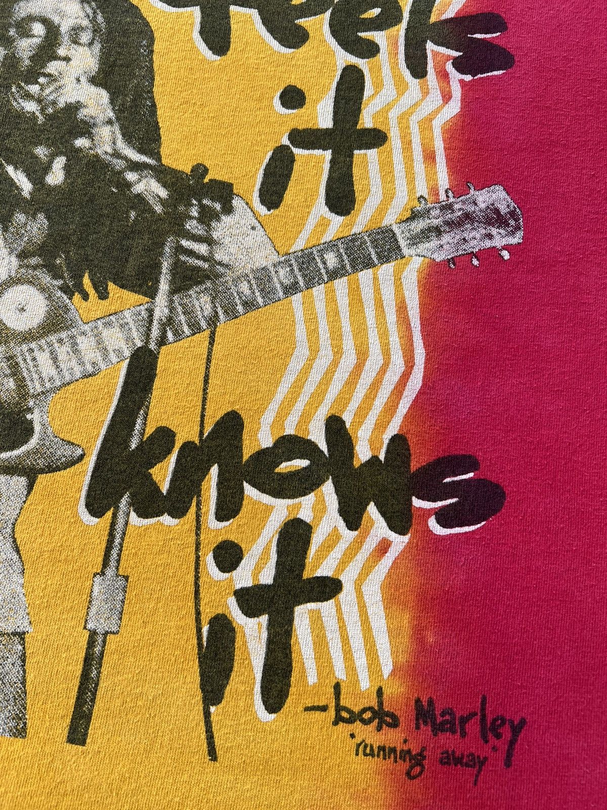 Band Tees Vintage 90s Bob Marley Who Feels It Jamaica Tie Dye T-shirt Size US XXL / EU 58 / 5 - 7 Thumbnail
