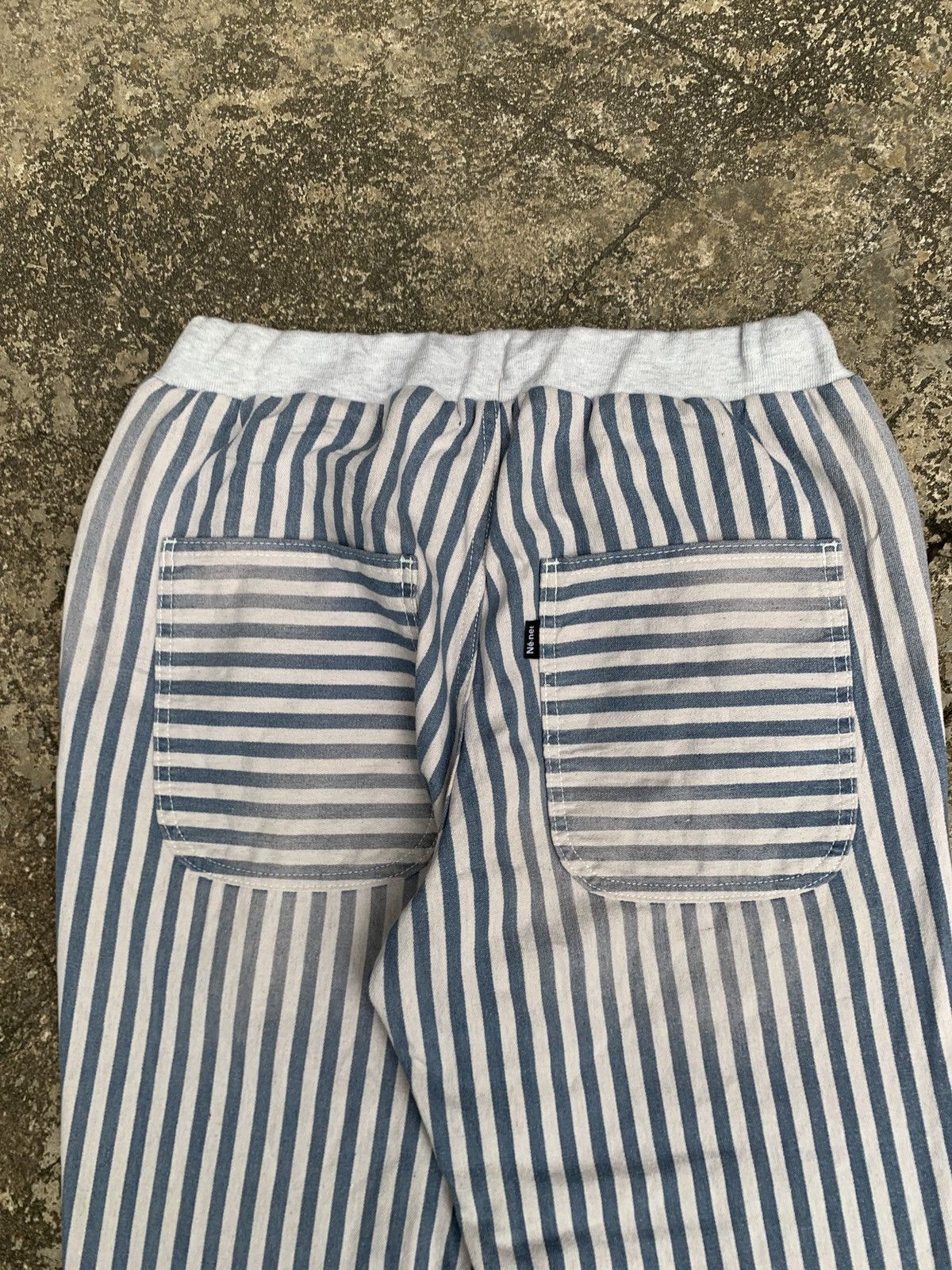 Issey Miyake × Japanese Brand × Ne-Net 2000s Ne-net Japan by Issey Miyake Stripes Relax DenimPants Size 29" - 8 Thumbnail