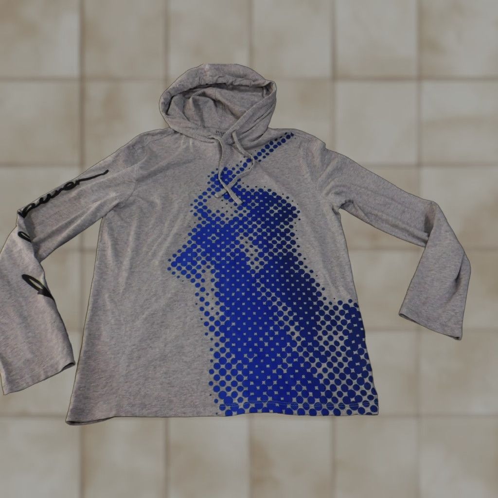 Polo Ralph Lauren Polo Ralph Lauren Hoodie Shirt Mens Small Gray Blue Graphic Long Sleeve Pullover Size US S / EU 44-46 / 1 - 1 Thumbnail