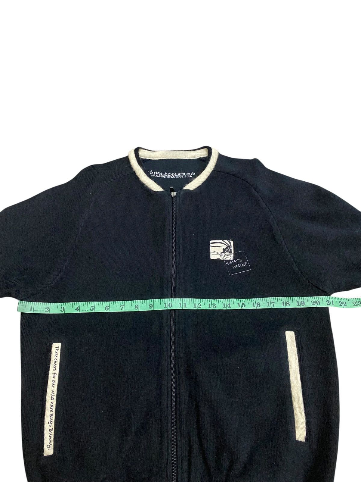 Warner Bros Vintage Greenclubs Warner Bros Zipper Jacket Size 3 (Fit M) Size US M / EU 48-50 / 2 - 13 Thumbnail