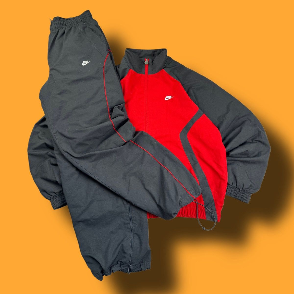 Nike × Vintage NIKE VINTAGE OVERSIZE DRIL TRACK SUIT Y2k Size US M / EU 48-50 / 2 - 1 Thumbnail