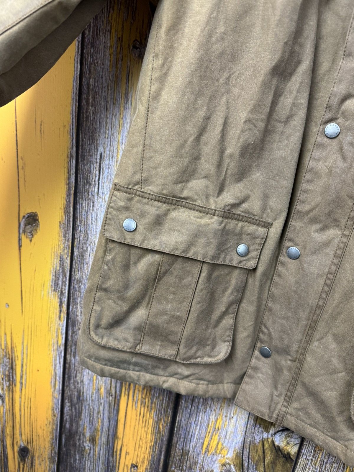 Barbour Barbour Vintage Wax Duke Jacket Bomber Moto Size L Size US L / EU 52-54 / 3 - 15 Thumbnail