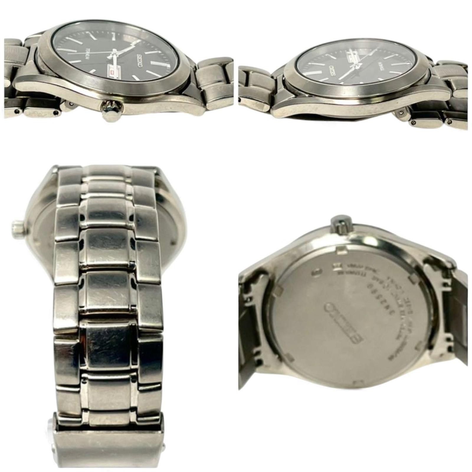 Seiko Seiko - Titanium Men's Wristwatch with Black Dial Size ONE SIZE - 7 Thumbnail