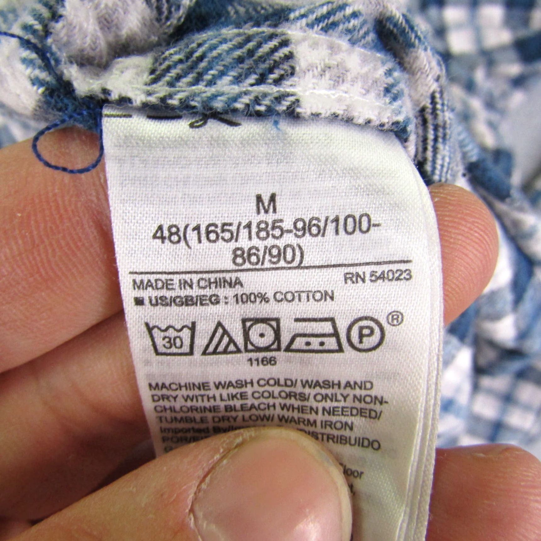 Gap VINTAGE Gap Flannel Shirt Men Medium Long Sleeve Button-Up Casual Outdoor Cotton Plaid Blue 90s Mens Size US M / EU 48-50 / 2 - 6 Thumbnail
