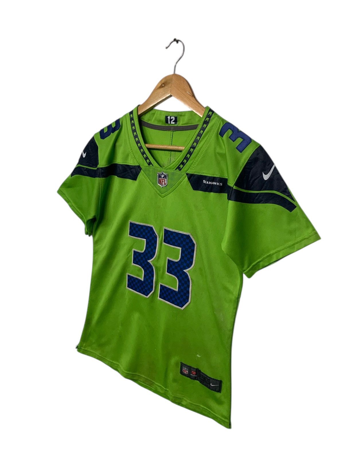 NFL Rare Seahawk NFL Jersey "Adam 33" By Nike Size S / US 4 / IT 40 - 2 Thumbnail