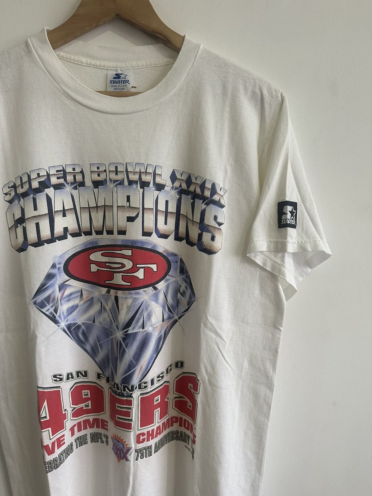 NFL × Vintage Vintage 90’s San Francisco 49ers Diamond NFL USA TEES Size US M / EU 48-50 / 2 - 1 Thumbnail