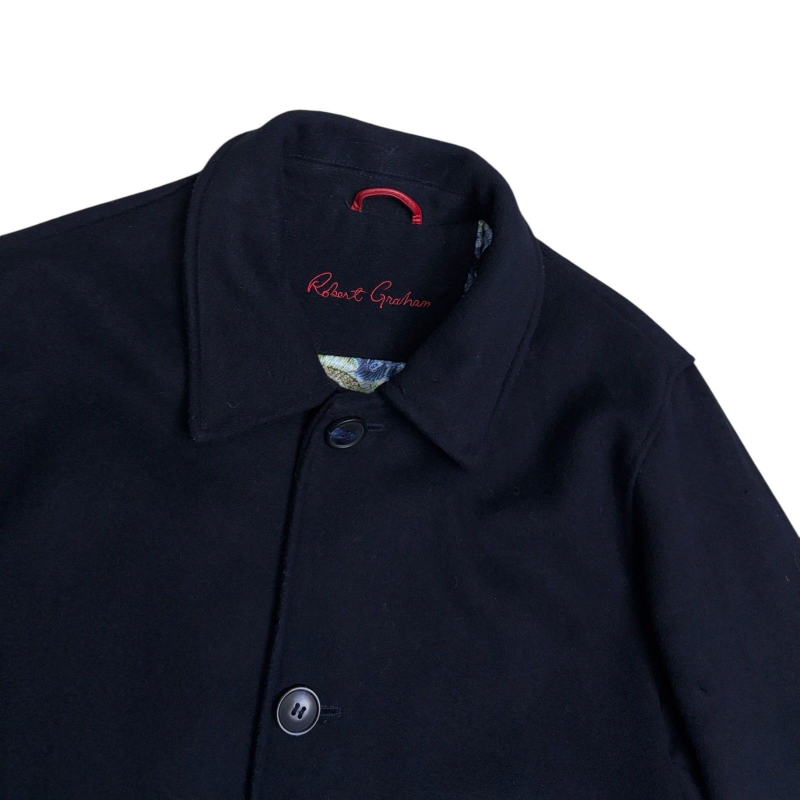 Robert Graham ROBERT GRAHAM Wool Luxury Designer Business Pea Coat Medium Size US M / EU 48-50 / 2 - 5 Thumbnail