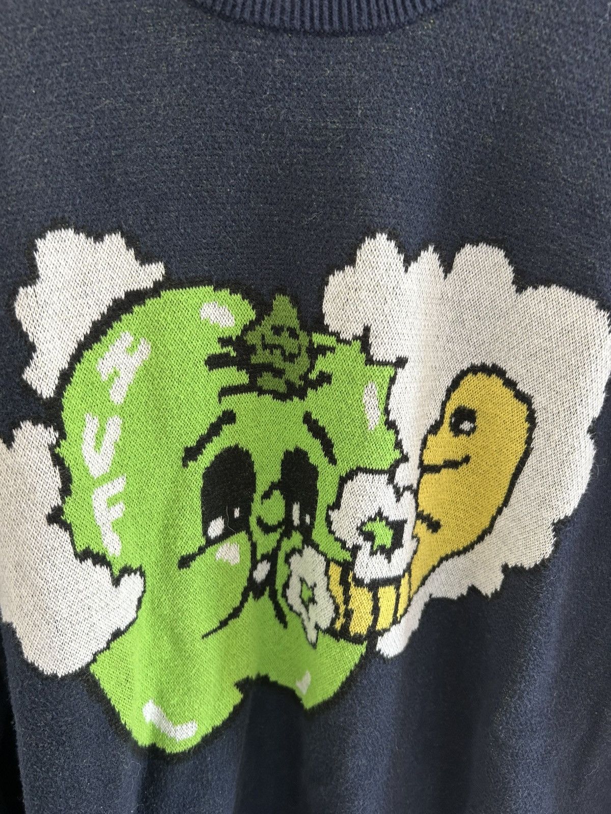 Huf Huf sweater worm smoking out the apple Size US XL / EU 56 / 4 - 3 Thumbnail