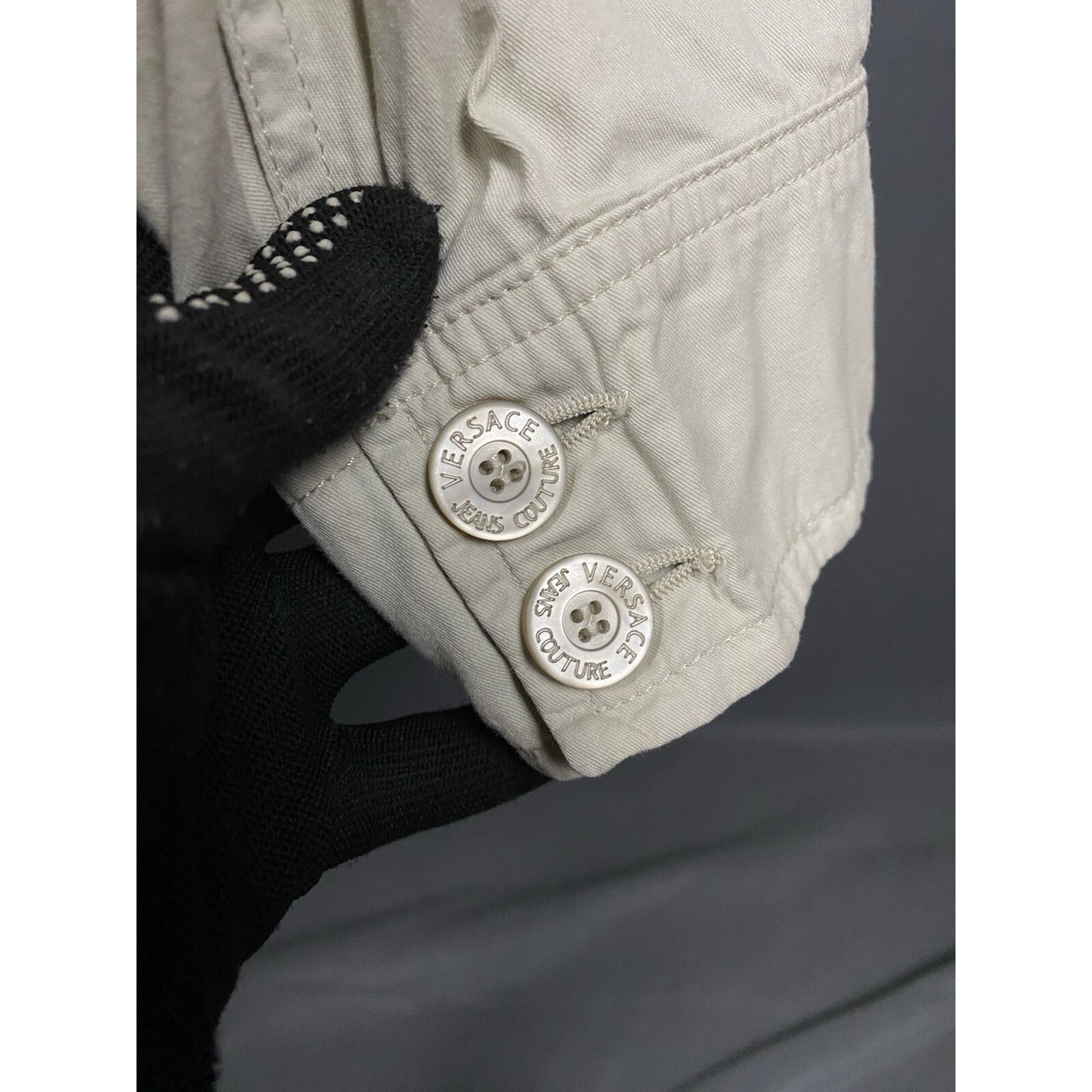 Versace Versace Jeans Couture Small Logo VTG Men's Beige Collared Ut Size US XL / EU 56 / 4 - 11 Thumbnail
