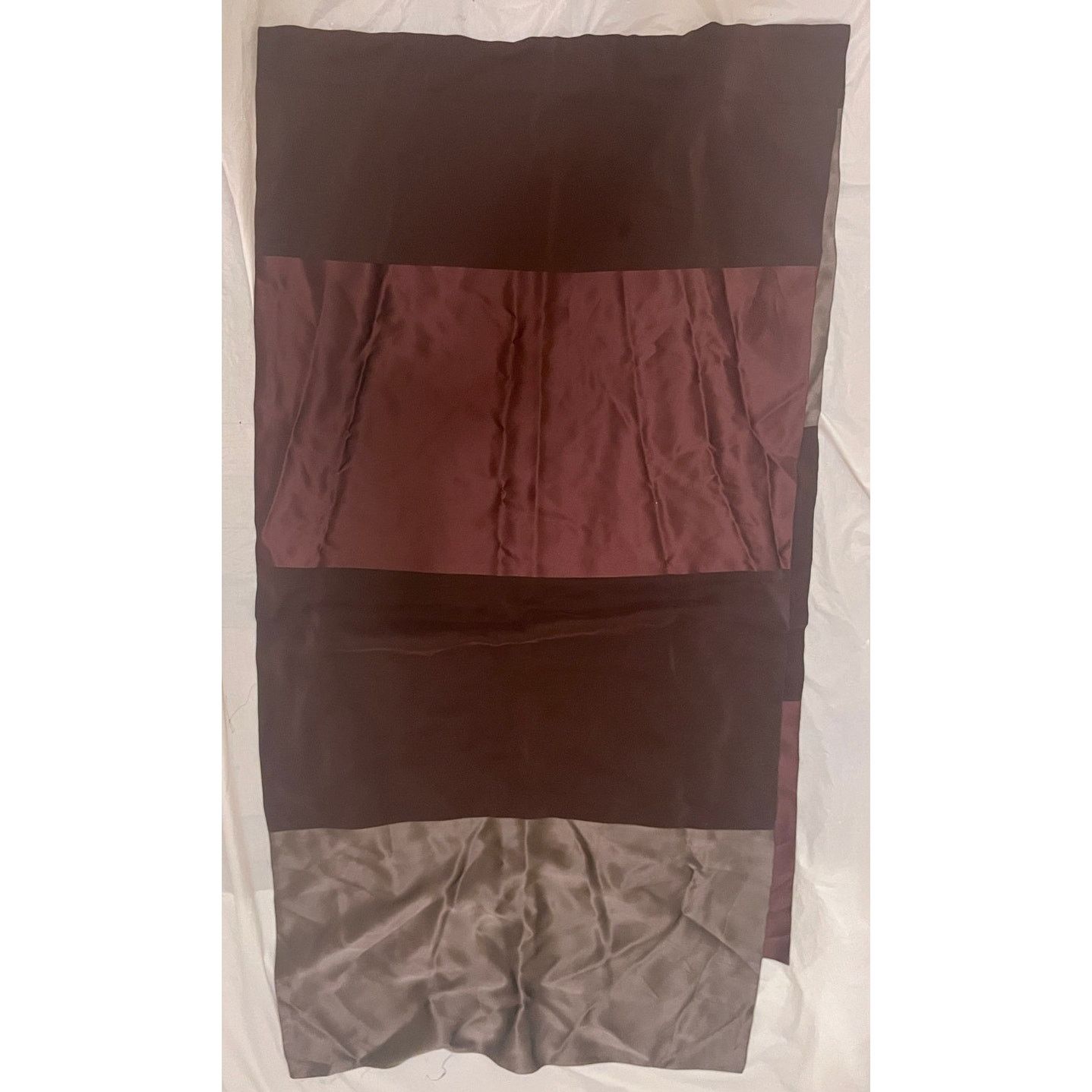 Other Mark Snider 100% Silk Scarf - Shades of Brown Made in U.S.A Size ONE SIZE - 2 Thumbnail