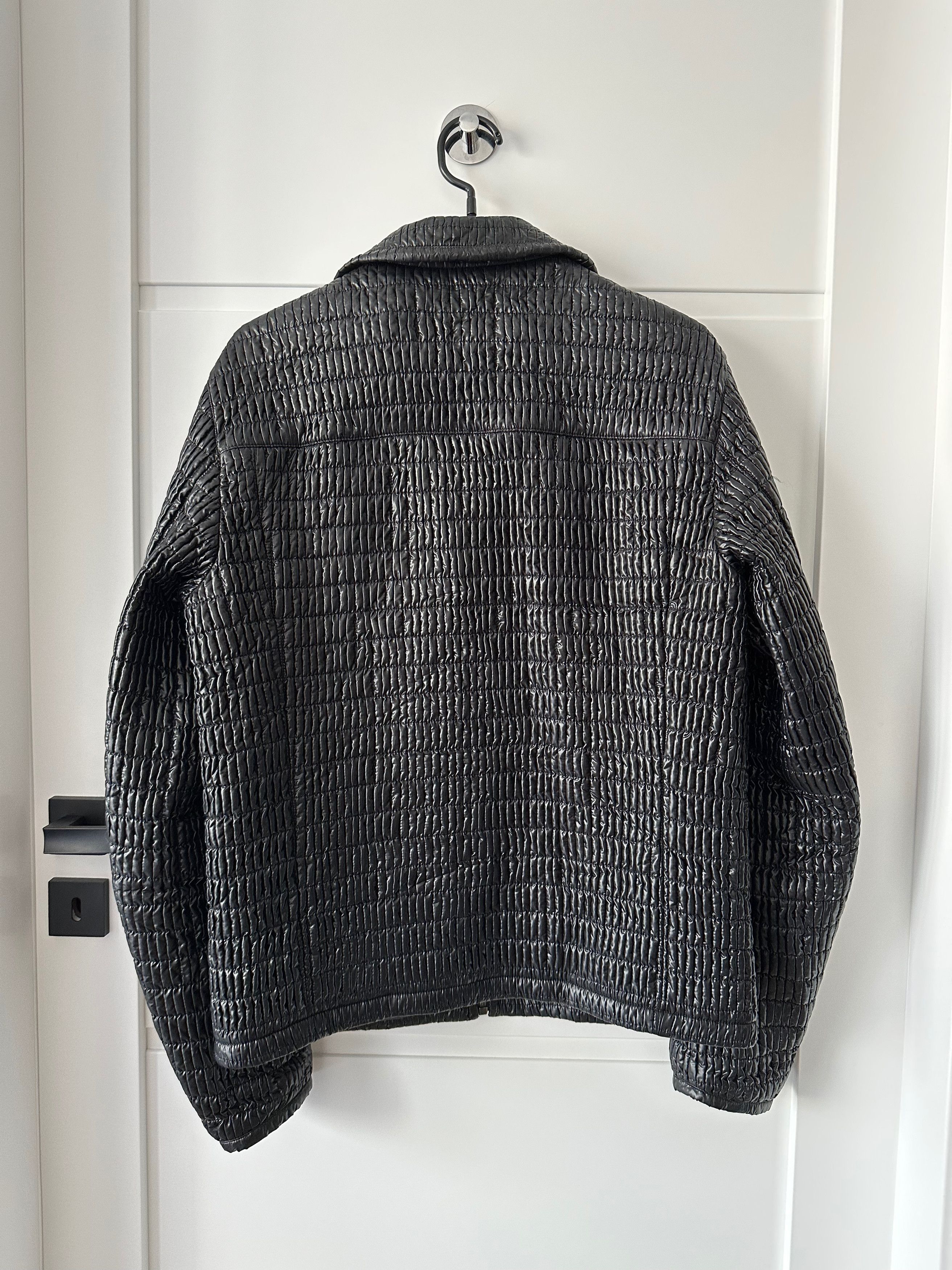 Prada PRADA black texture red tab padded ribbed nylon linea rossa Size US M / EU 48-50 / 2 - 7 Thumbnail