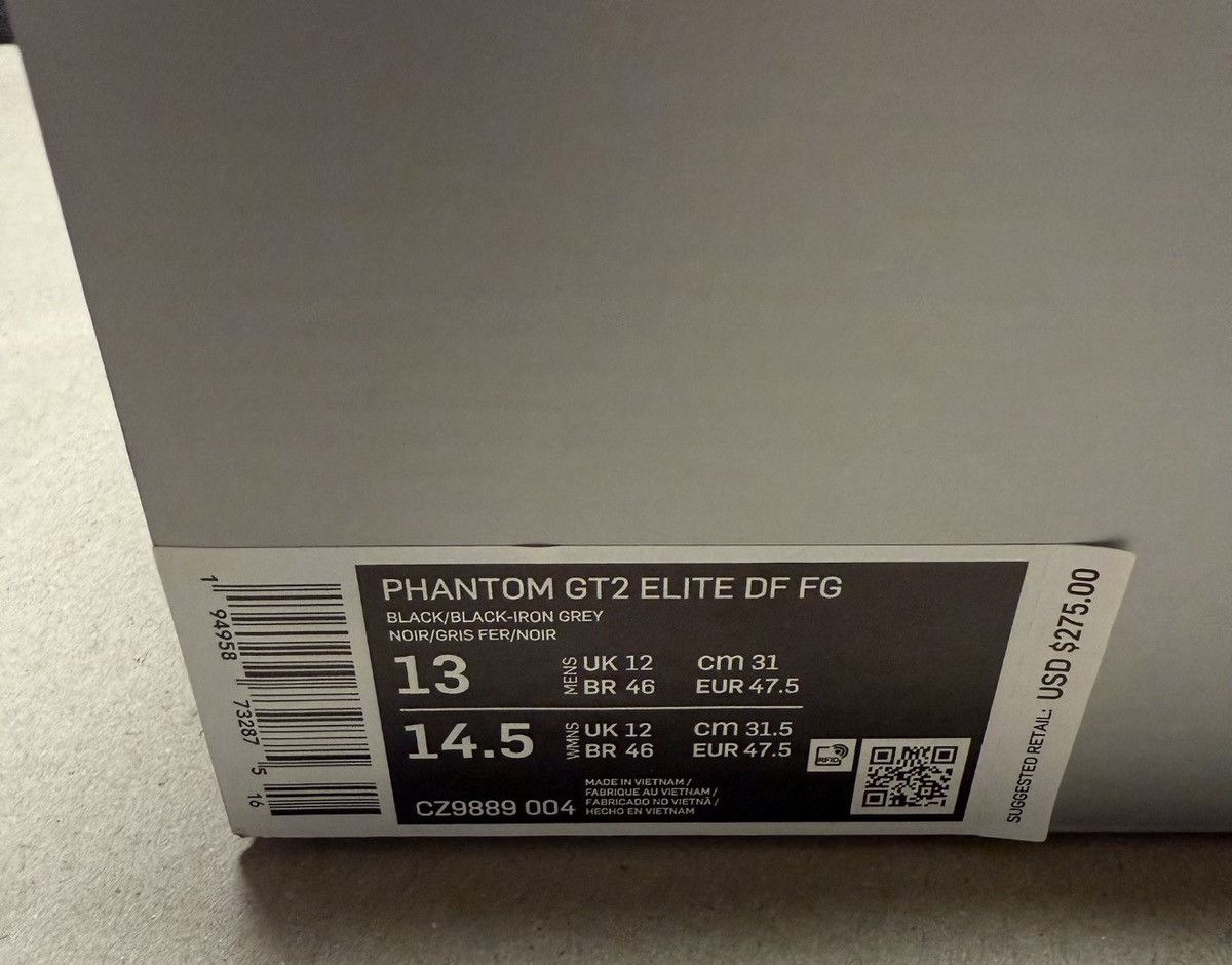 Nike Size 13 - Nike Phantom GT2 DF Elite FG Soccer Cleats NEW Size US 13 / EU 46 - 6 Thumbnail
