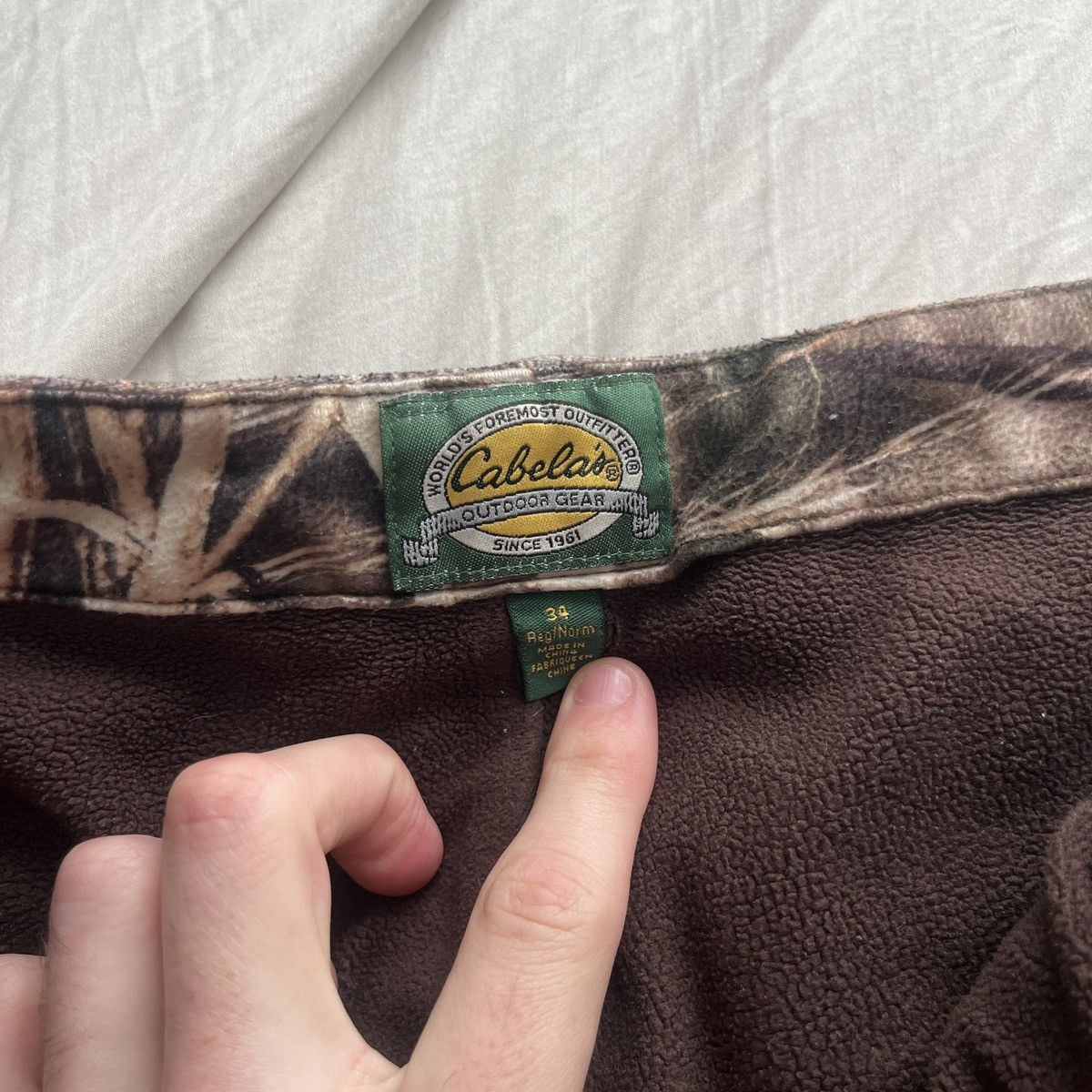Cabelas Cabelas Camo Fleece Hunting Pants size 34 Size US 34 / EU 50 - 5 Thumbnail