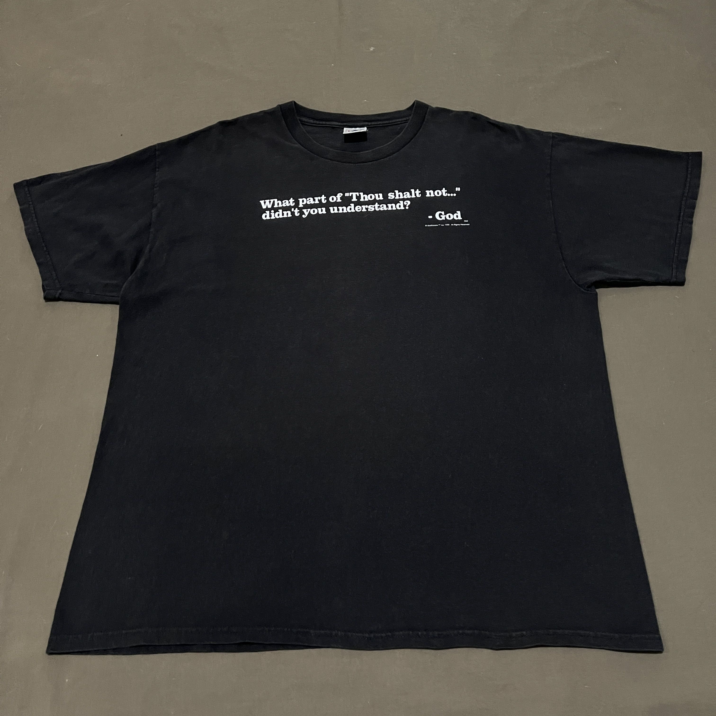 Other Vintage 90s God Speaks Jesus Lord Bible Holy Promo Tee G1 Size US XL / EU 56 / 4 - 2 Thumbnail