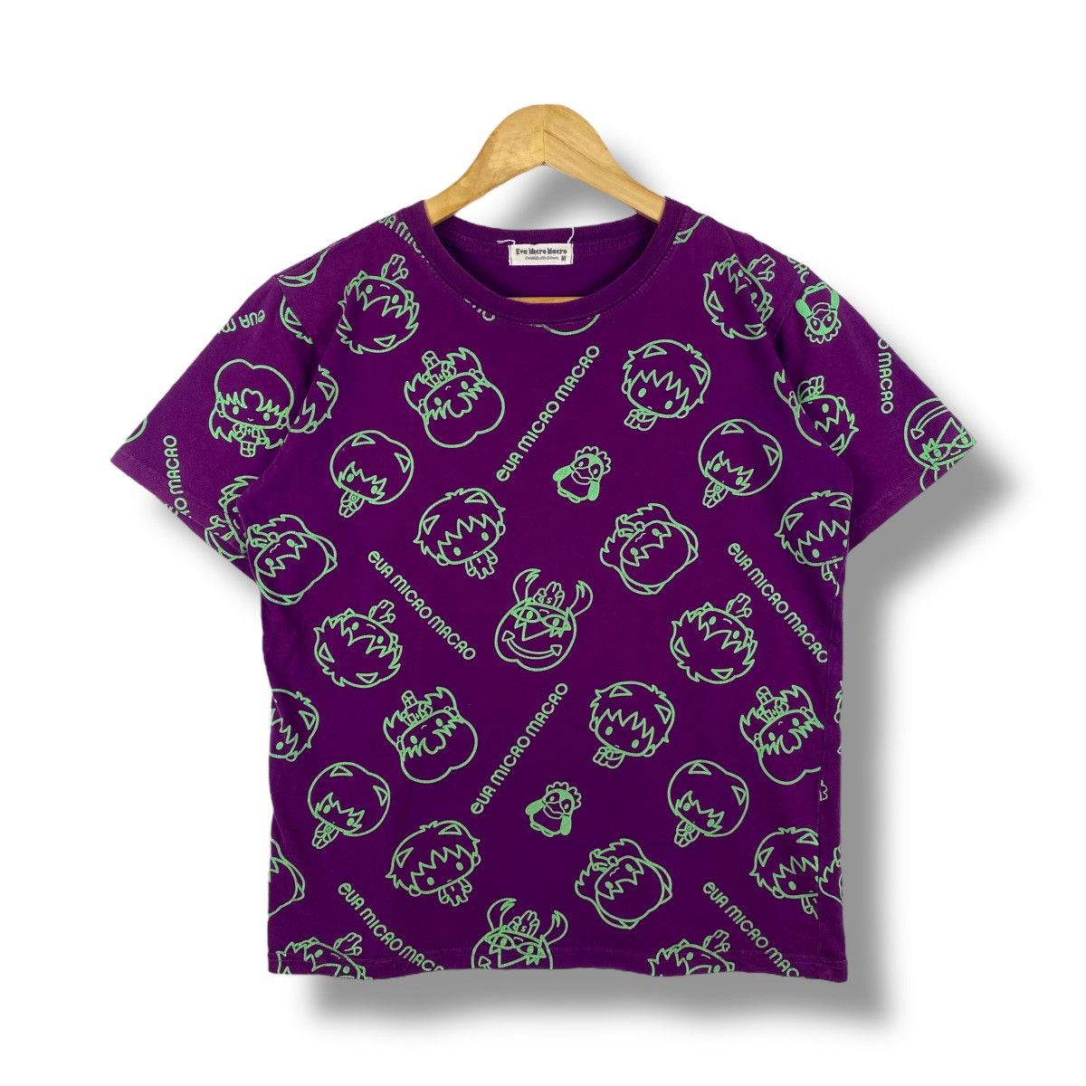 Anime × Japanese Brand EVA MICRO MACRO Evangelion Full Print Graphic Tee Shirt Size US M / EU 48-50 / 2 - 1 Thumbnail
