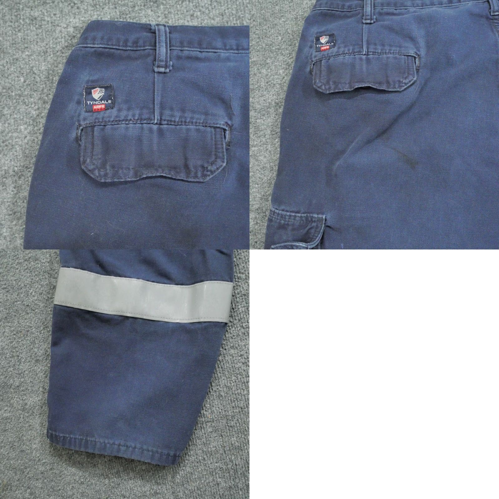 Vintage Tyndale Pants Mens 42x34 Blue Cargo Cat 2 Flame Resistant Reflective Size US 42 / EU 58 - 9 Thumbnail