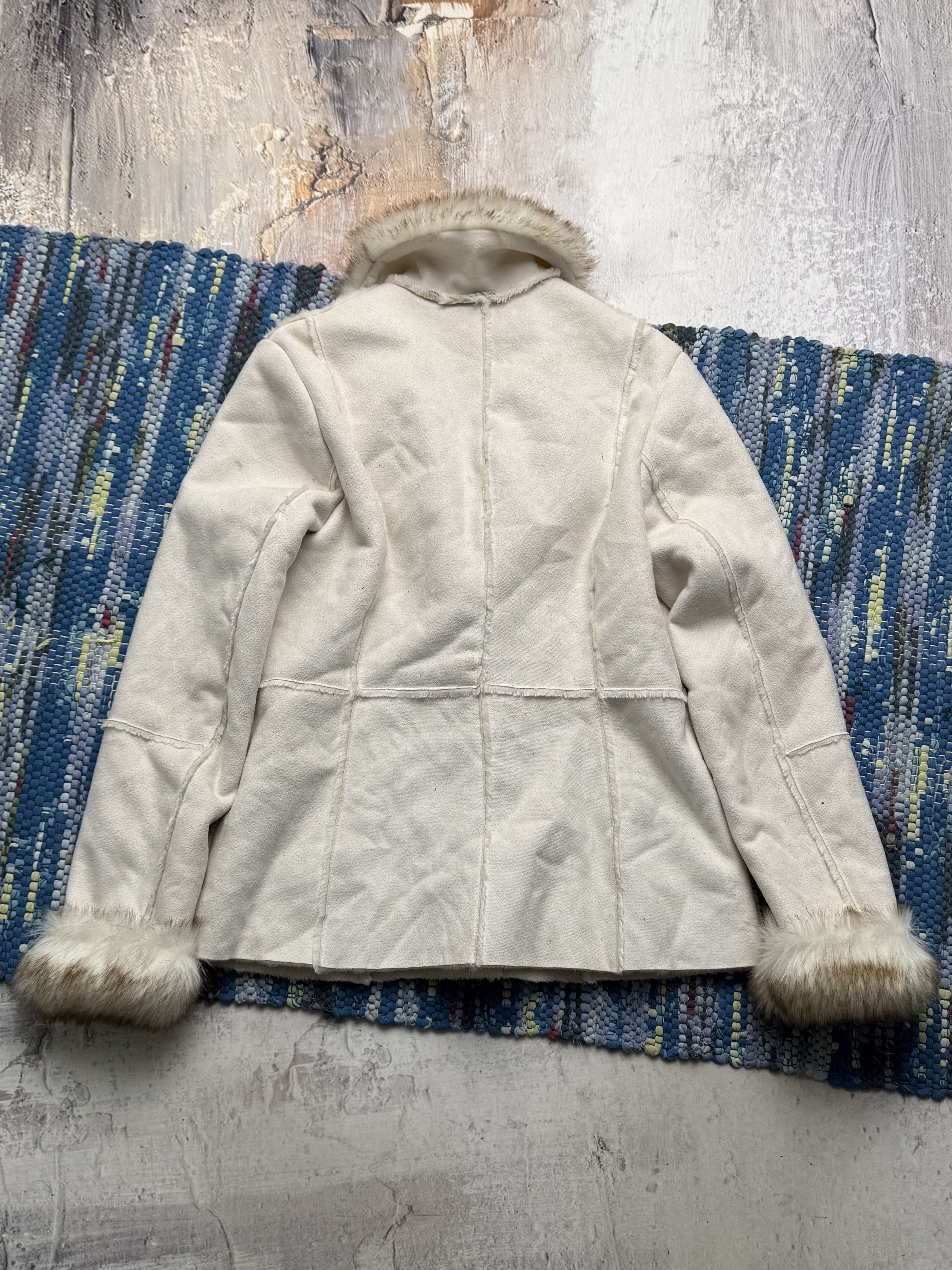 Vintage Vintage Faux Sheepskin Jacket A8D15(V8) Size M / US 6-8 / IT 42-44 - 9 Thumbnail
