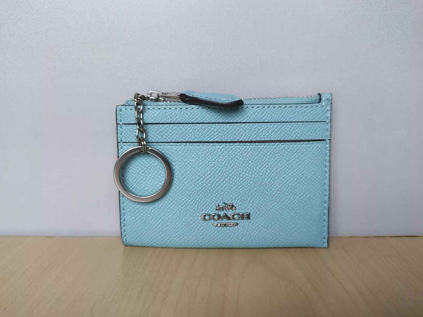 Coach Coach Women's Cross grain Leather Key Ring Pouch T-0011 Size ONE SIZE - 1 Thumbnail
