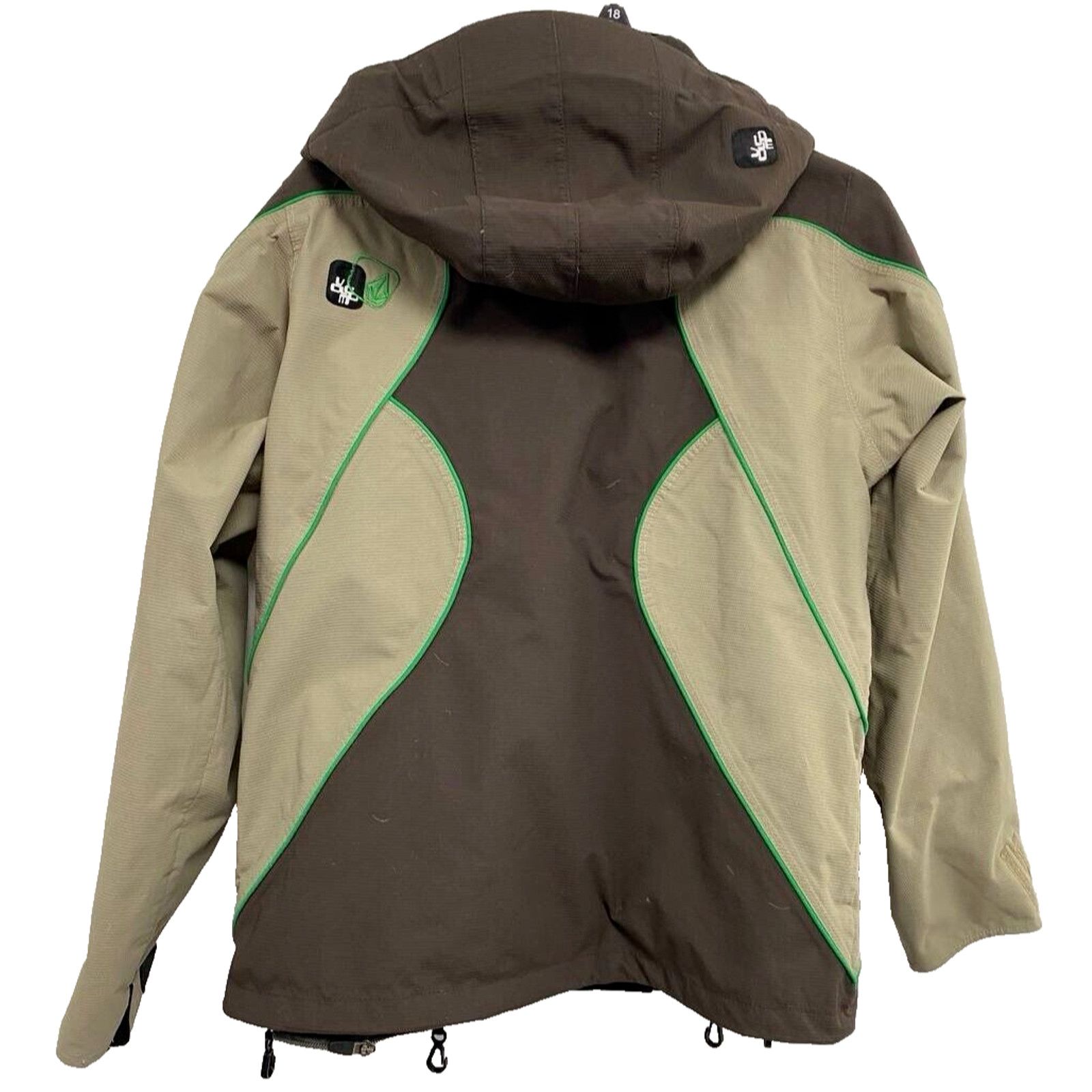 Volcom Volcom Nimbus Jacket Women Small Brown Green Ski Y2K A001473 Size S / US 4 / IT 40 - 2 Thumbnail