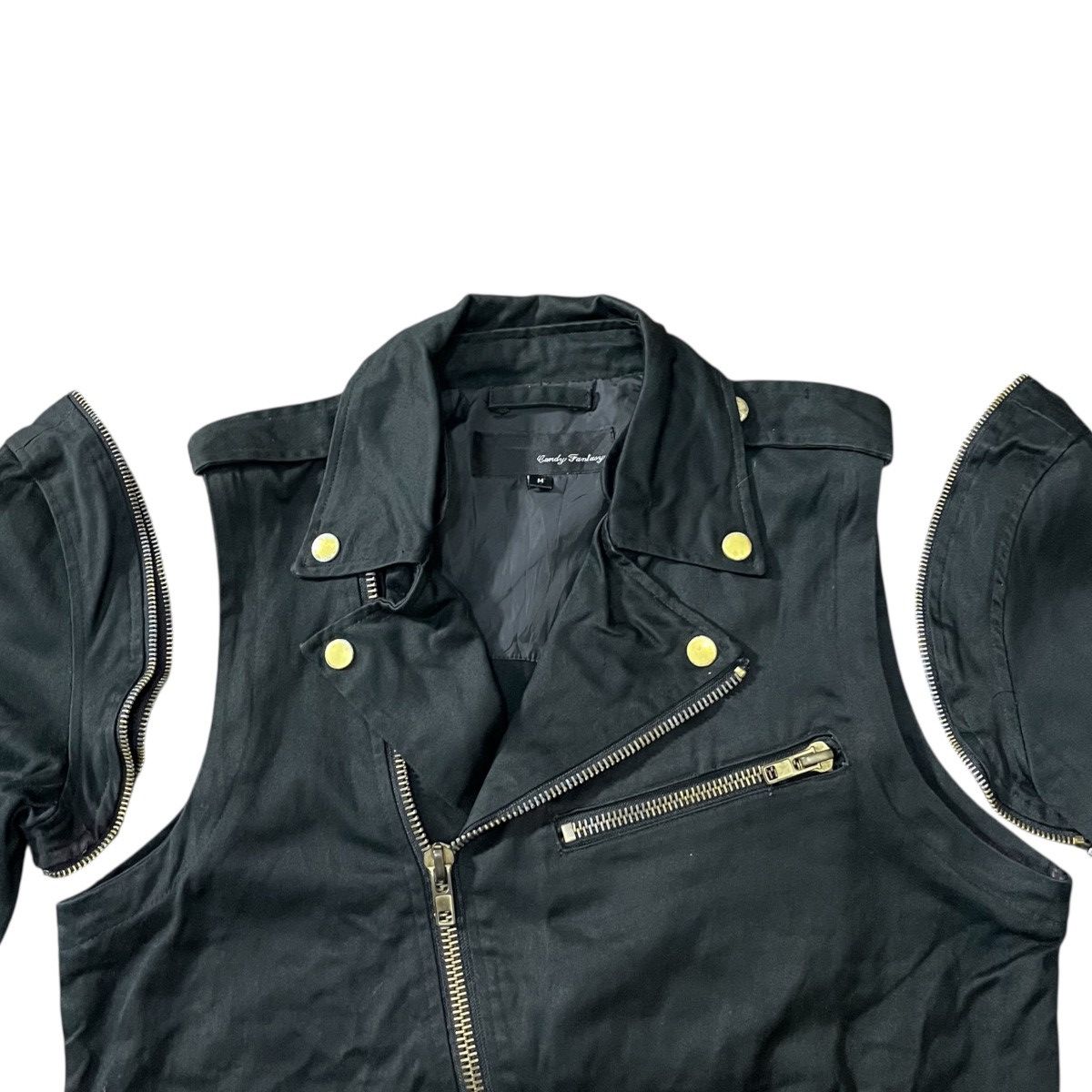 Japanese Brand 2000s Archive Candy Fantasy Asymmetrical Biker Punk Jacket Size US M / EU 48-50 / 2 - 9 Thumbnail