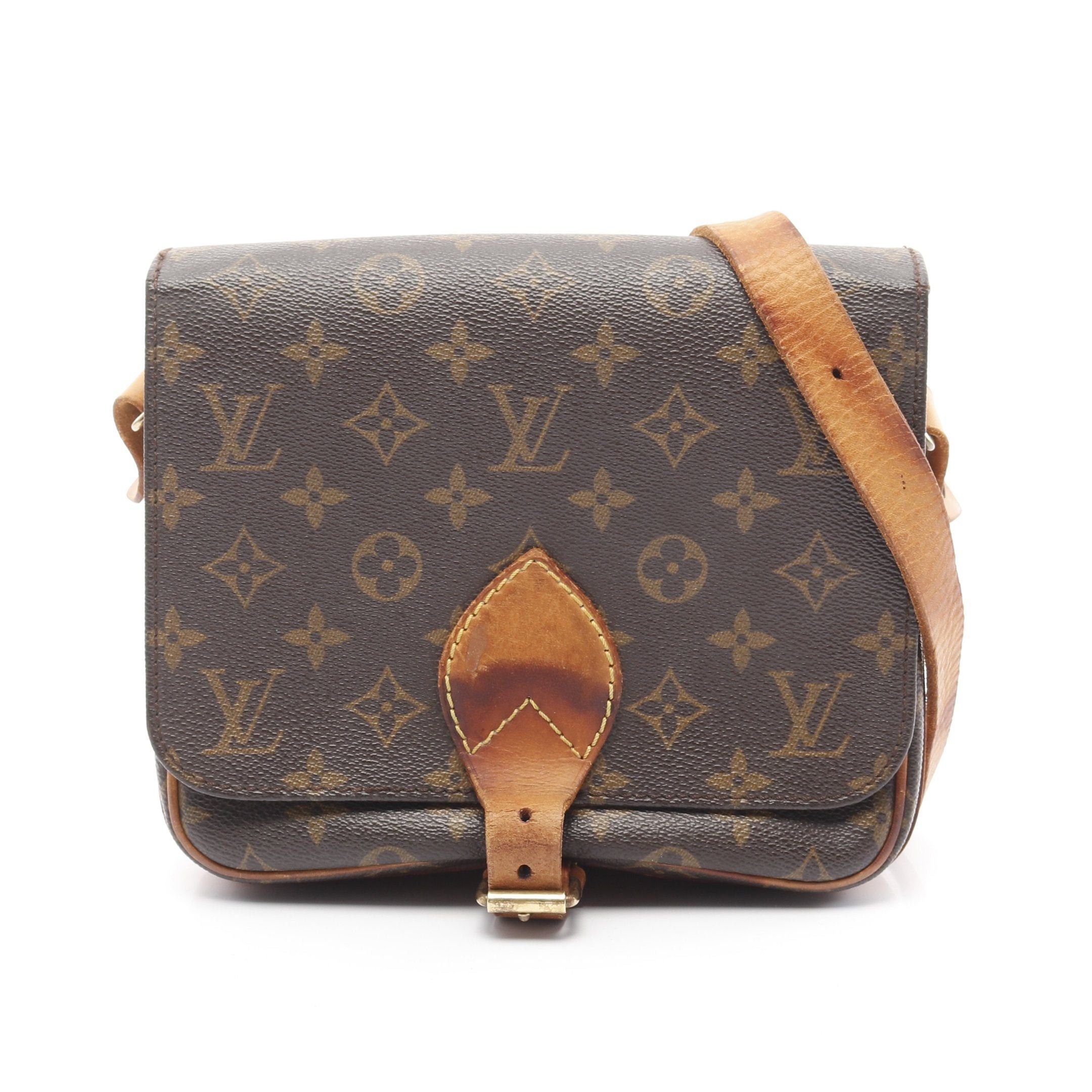 Louis Vuitton Louis Vuitton Cartesier Mm Monogram Shoulder Bag Leather Brown Size ONE SIZE - 1 Thumbnail