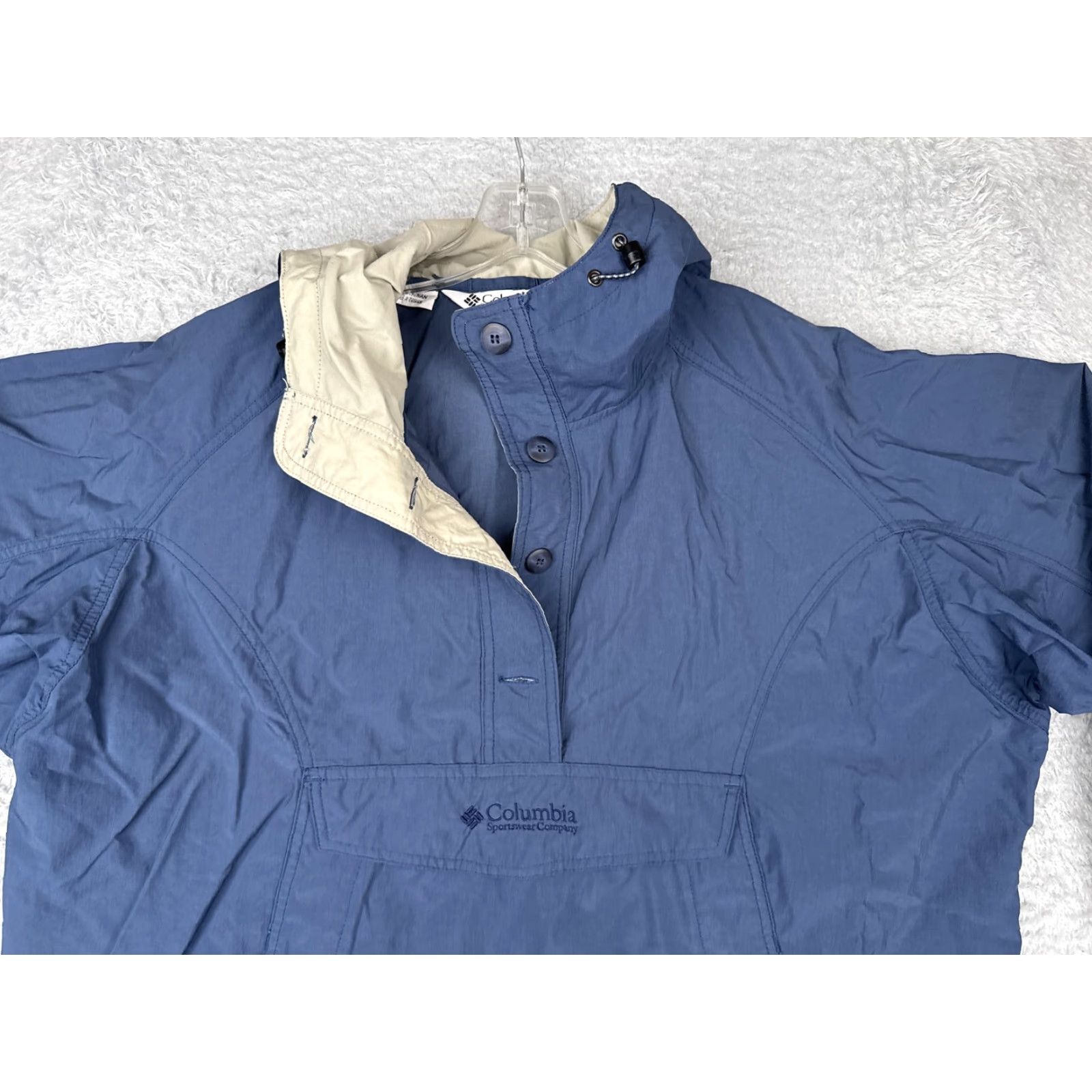 Vintage VINTAGE Columbia Jacket Womens Large Blue Hooded Pullover Anorak Nylon 90s Size L / US 10 / IT 46 - 4 Thumbnail